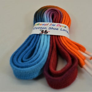 Bright Color Fun Tie Dye 36&quot; Shoelaces #5
