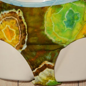 Father&#39;s Day  Ladies Geode Buns!  Ice dyed fun Panty- Adult Size 7, 100% Cotton Ladies Panty