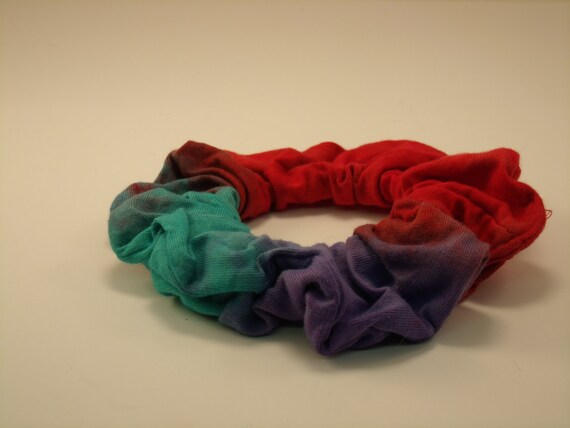 Hippie Hair Tie Tie Dye Hair Scrunchie Hand Crafted By Etsy