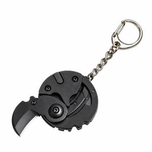 Multifunctional EDC Keychain Tool, Folding Hexagon Coin Multi Tool, Mini Screwdriver Key Ring, Compact Pocket Tool for Outdoor Gear