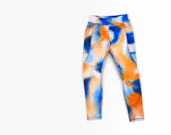 Leggings tie-dye para niñas de Athletic Works, talla L (10/12) Talla XL