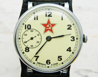 RELOJ de pulsera mecánico soviético ruso de la URSS Molnija Reloj Ruso Raketa para Hombre Reloj de Pulsera Masson USSR
