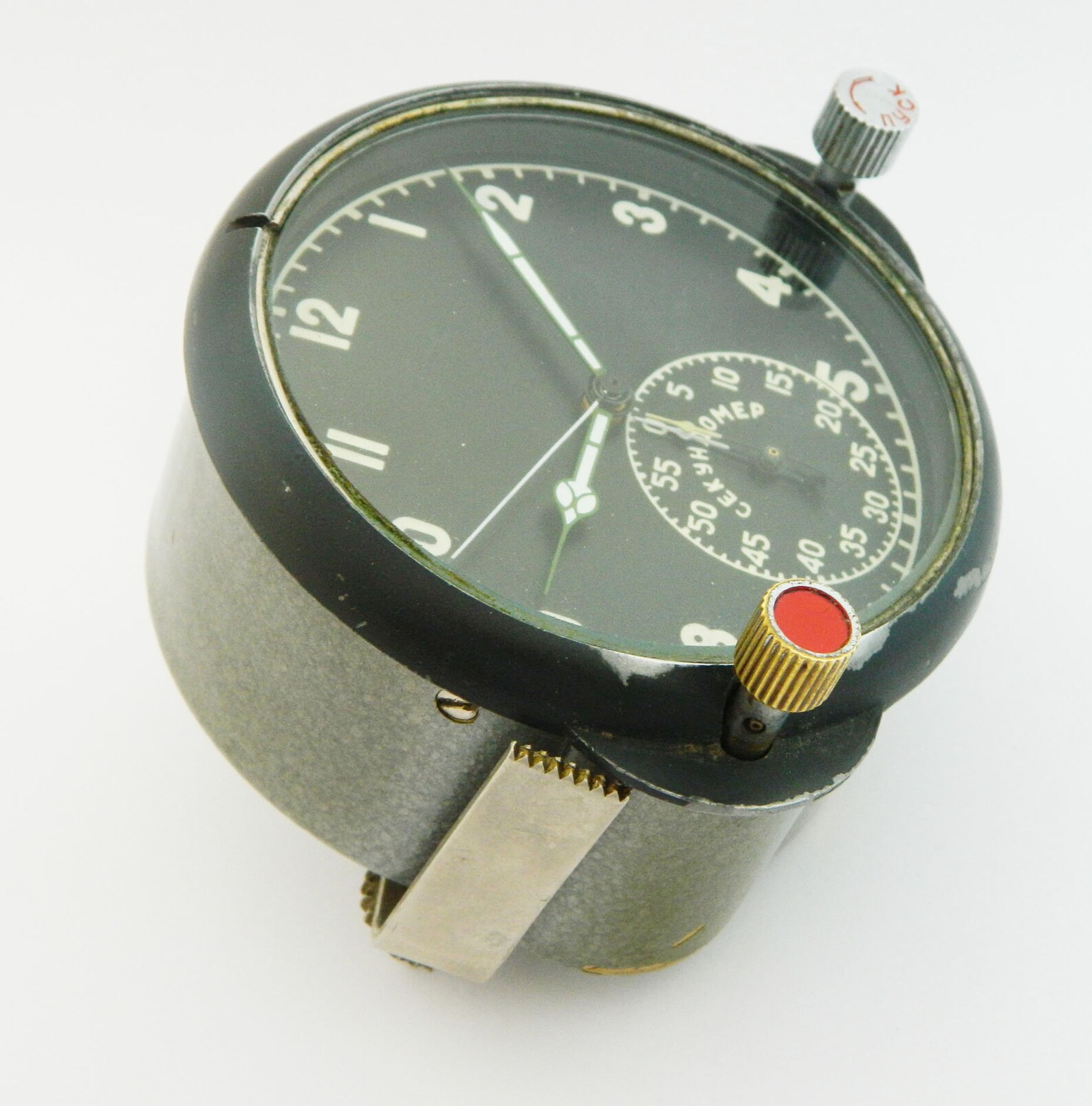 Vintage USSR Russian Soviet Mechanical Military Aircraft Clock Etsy