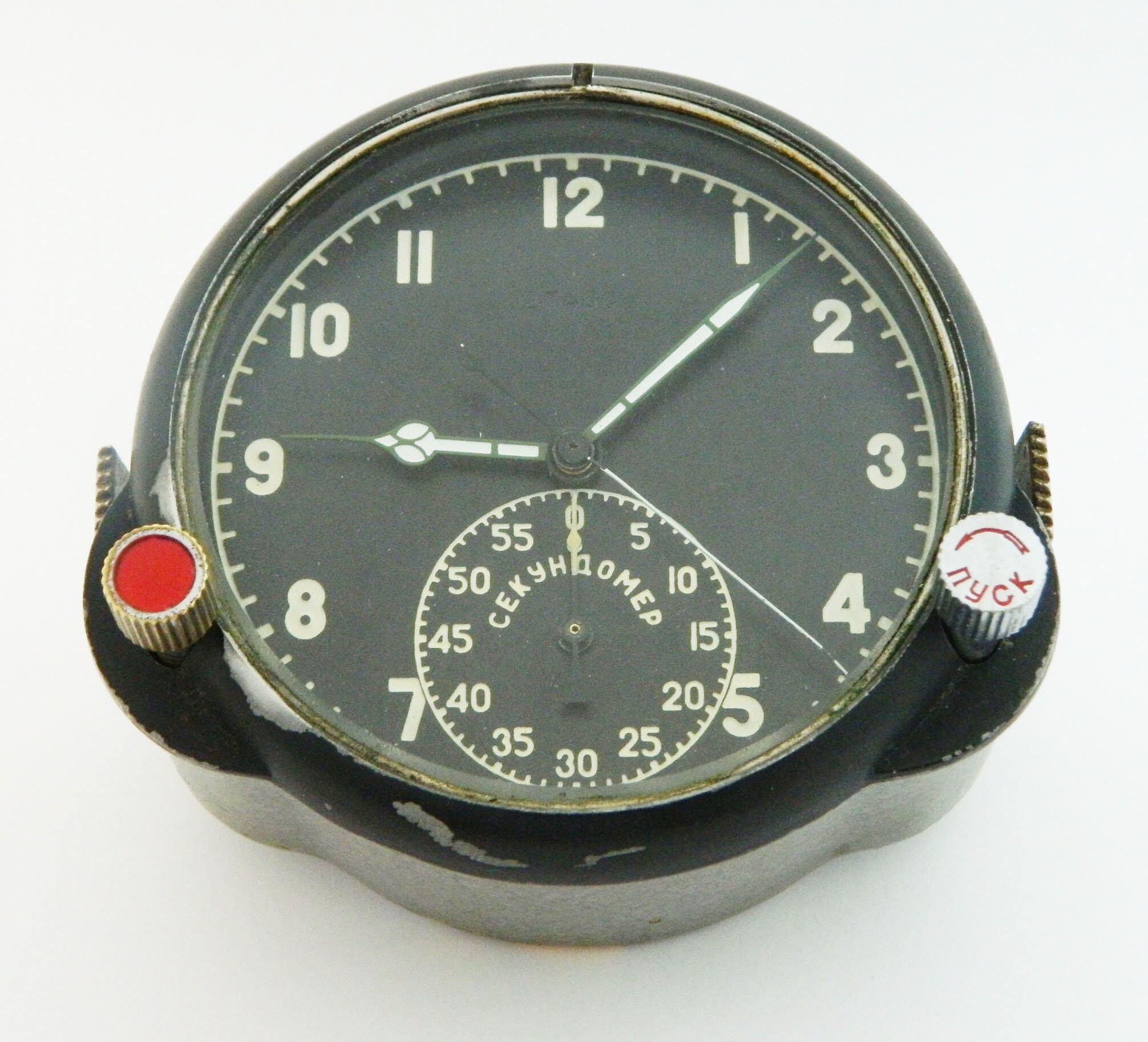Vintage USSR Russian Soviet Mechanical Military Aircraft Clock Etsy