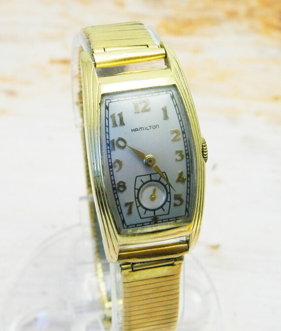 Vintage Mechanical Wrist Watch Hamilton U.S.A. 14K Goldfilled | Etsy