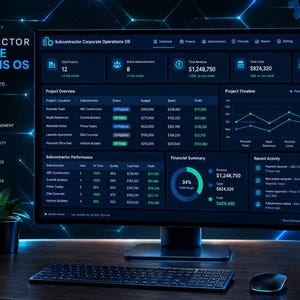 Subcontractor Operations OS, Construction Company Command Center, Commercial Project Estimate Board, Fleet Fleet Management CRM – Web App