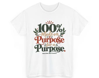 Koszulka „100% Made on Purpose” | Koszulka z inspirującą typografią