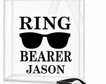 Ring Bearer Gift Set:Sunglasses and Gift Bag Personalized Proposal