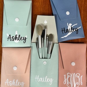 Cheer Team Gifts-Cheer Makeup Bag-Personalized Makeup Brushes Bag-Travel Makeup Brushes Bag- cheer stocking stuffer- Stocking Stuffer