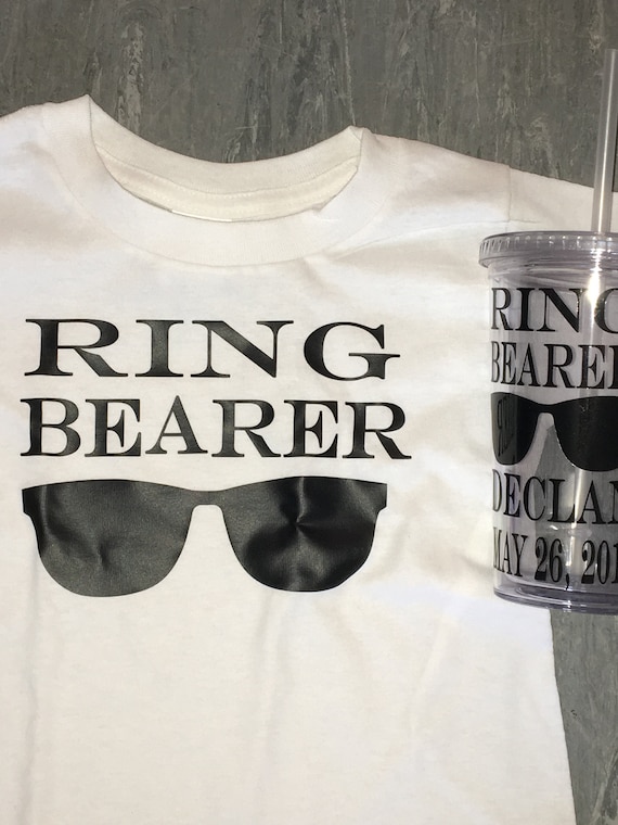 ring belt cups will you be my ring bearer ring security shirt Ring bearer proposal set groomsmen proposal gifts ring bearer gift idea
