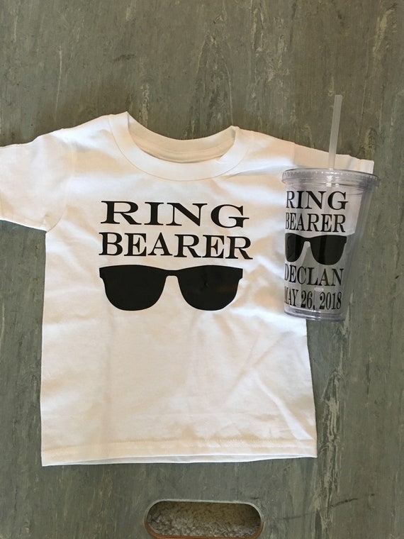 ring belt cups will you be my ring bearer ring security shirt Ring bearer proposal set groomsmen proposal gifts ring bearer gift idea