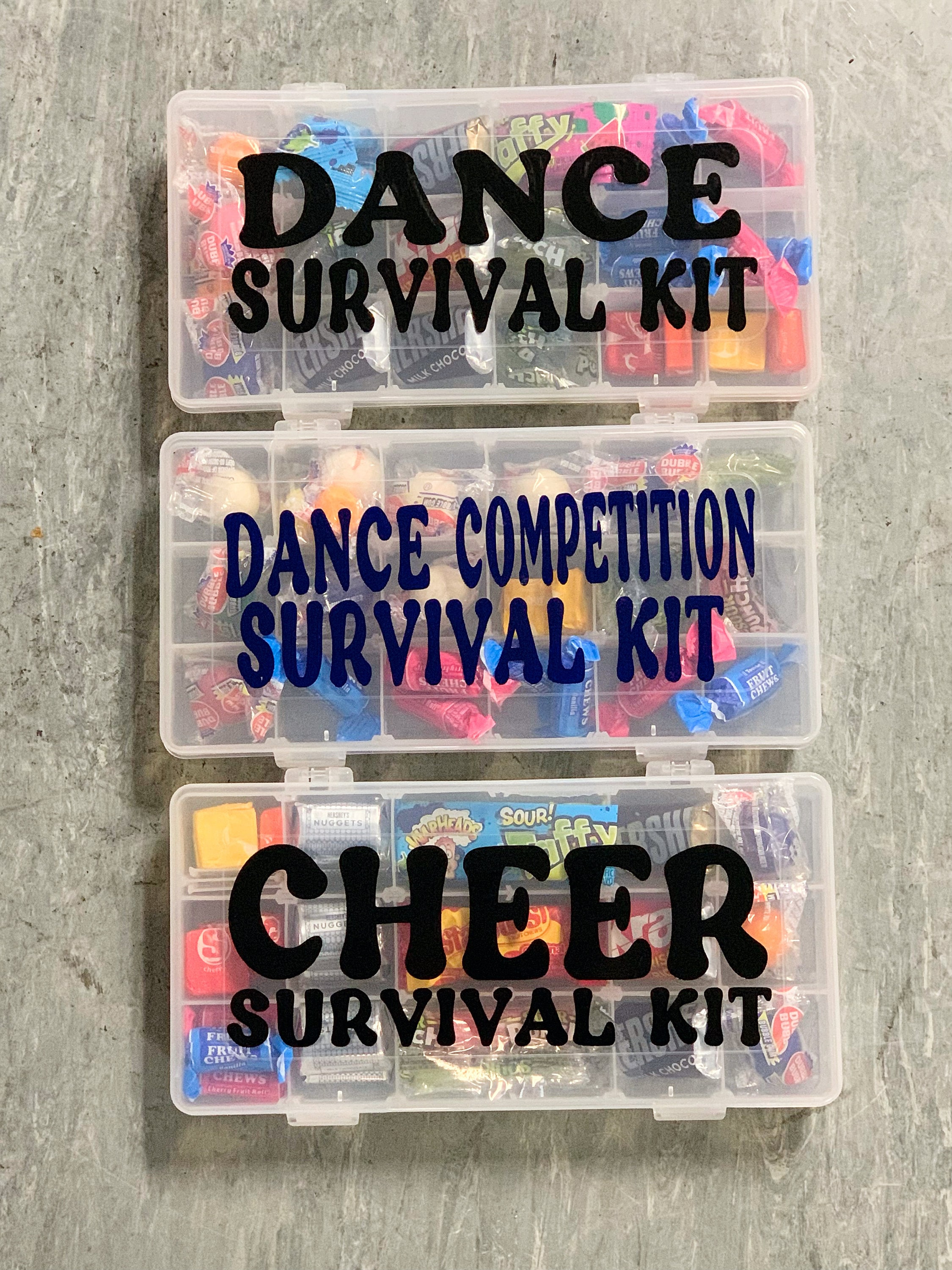 Dance Survival Kit – Personalized Organizer Box, Cheerleading Gift
