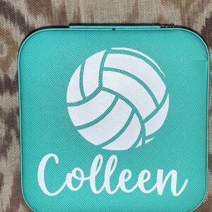 volleyball jewelry box team gift with name