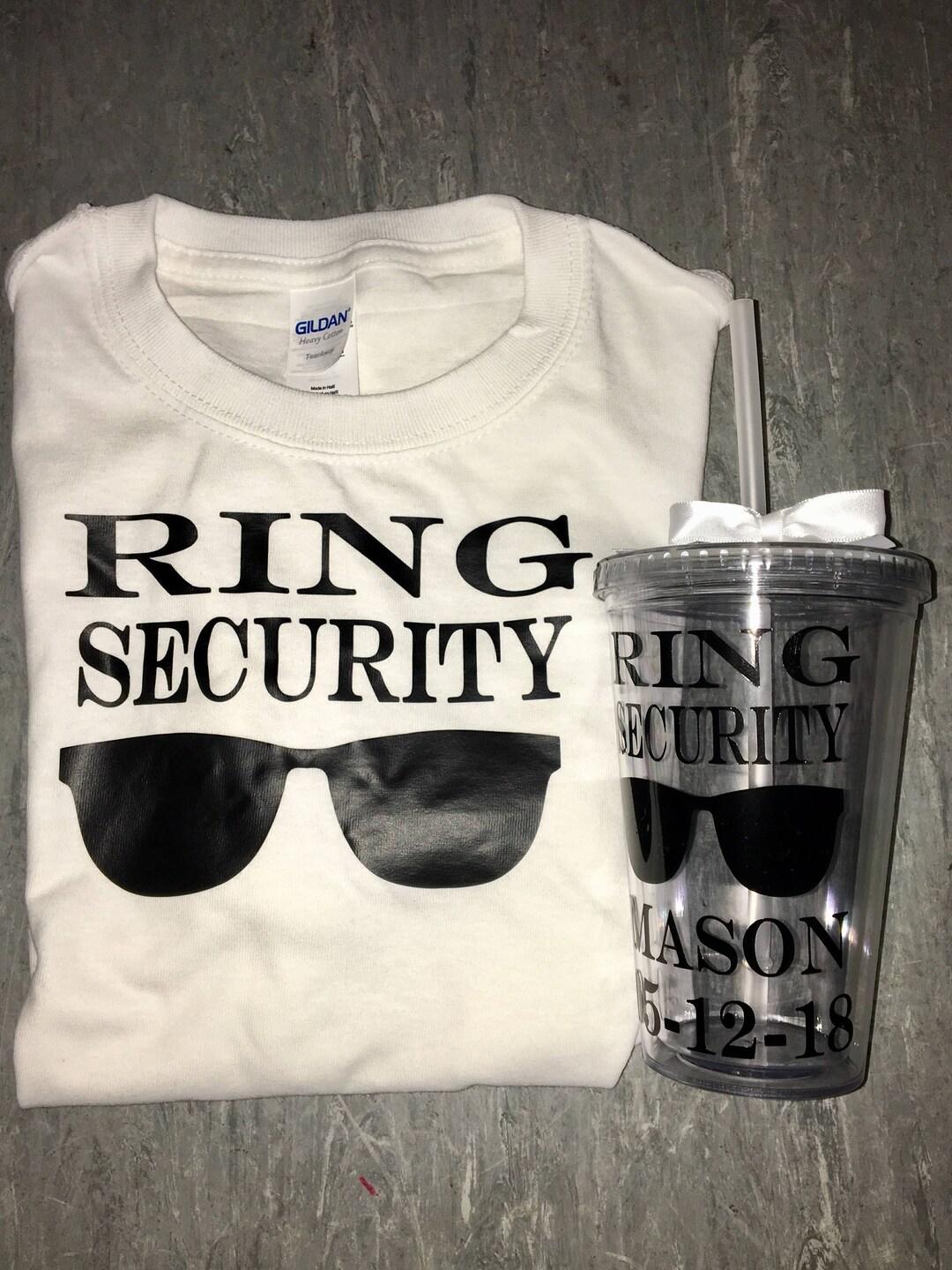 Ring Security Gift Set Ring Bearer Shirt Ring Security Etsy
