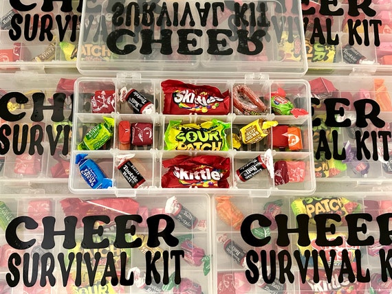 Cheer Survival Kit the Perfect Gift, Thank You, Happy Birthday, Sister,  Dance, Cheer Gift Cheer Gift Cheer Brother Gift Candy Box 