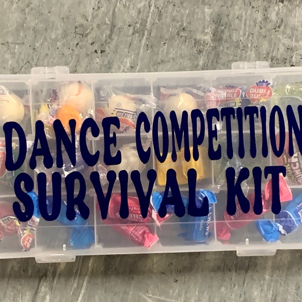 Dance Survival Kit - The perfect gift, Dance recital gift  -  Cheer Gift - Dance Brother Gift - Candy Box