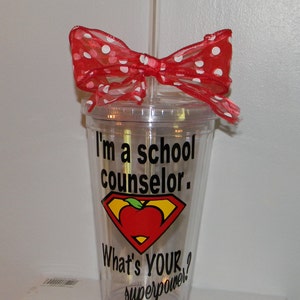 School Counselor Appreciation Gift - Personalized Counselor Gift - Counselor Cups - Gifts for School Counselor - Counselor Appreciation
