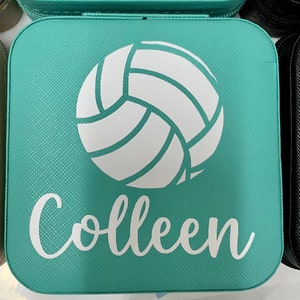 volleyball jewelry box team gift with name