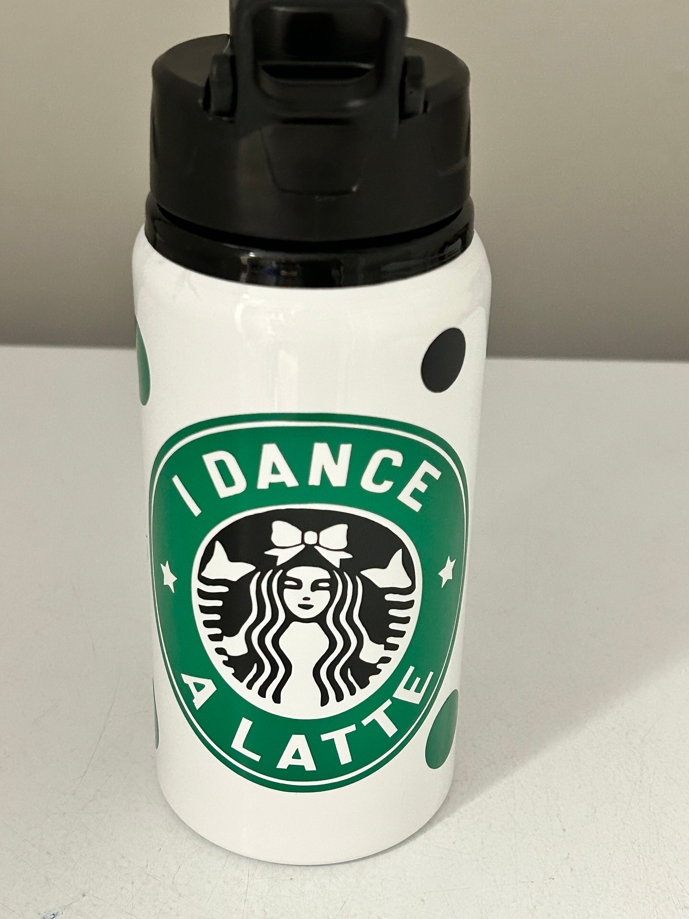 I Dance a Latte - Dance Team Gift - Dance Water Bottle-Latte Cup- Dance Christmas Gift - Dance Recital Gift
