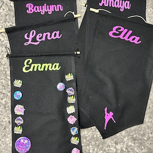 Personalized Dance Pin Banner: Glitter Color Guard Award Display