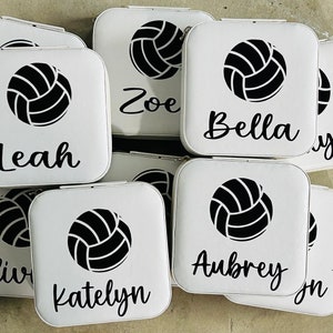 volleyball jewelry box team gift with name