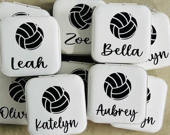 Personalized Volleyball Jewelry Box, Team Gift