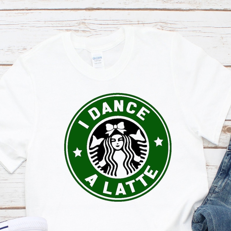 Dance Recital Gift I Dance a Latte Dance Team Gift Dancer Shirt Dancer Christmas Gift Dance Recital Gift ANY size image 2