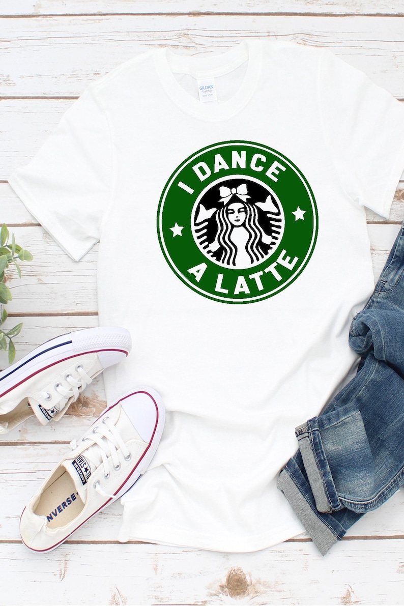 Dance Recital Gift I Dance a Latte Dance Team Gift Dancer Shirt Dancer Christmas Gift Dance Recital Gift ANY size image 4