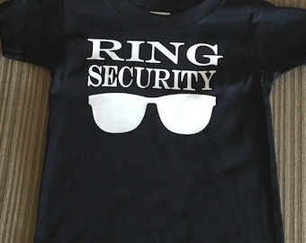 Ring Security Shirt: Wedding Party Gift, Ring Bearer Outfit