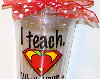 Teacher Appreciation Day Gift - Personalized Teacher Gift - Last Day of School Teacher Gift - Teacher Cup - Personalized Teacher Cups