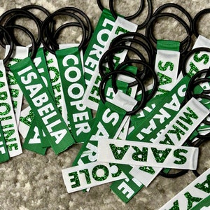 Pom Pom Tags - Set of 2 - Cheer - Cheerleader - Name - Personalized - Team Gift Cheer Camp Pom Tags Tie Ribbon tiktok