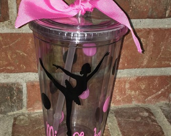 Dance Team Gift  -Dancer Gift - Dance Tumbler - Dance Cups - Ballet Gifts - Ballet _ Dance Water Bottles - Dance Competition Gift - Dancers