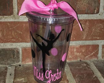 Ballet Dancer Tumbler - Personalized Dance Cup - Ballet Cup - Dance Cup - Dance Tumbler Personalized -Dance Team