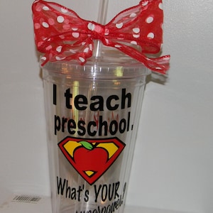 Personalized Preschool Teacher Gift Preschool Teacher Gift Preschool Teachers Personalized Teacher Gifts Teacher Appreciation Gift image 1