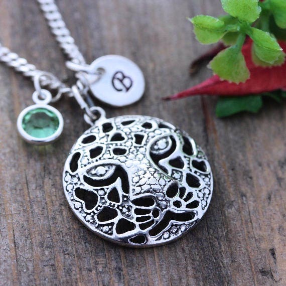 Sterling Silver Tiger Necklace, Silver 