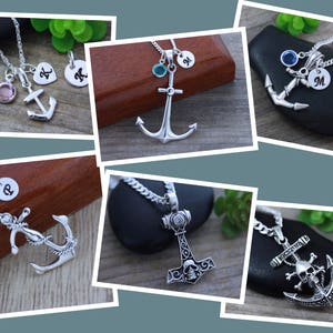 Sterling Silver Anchor, Sterling Anchor Necklace, Nautical Jewelry, Anchor jewelry, Friends, Love, Symbolic Jewelry, image 10