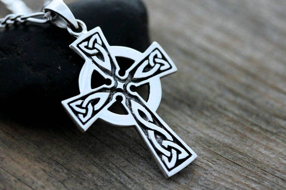Mens celtic 2024 cross necklace