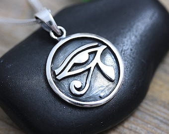 Sterling silver eye of Horus Silver Eye of Ra necklace Silver Eye of Horus Eye of Horus jewelry, Protection Jewelry, Protection Necklace