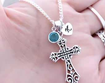 Cross, Sterling Silver Celtic Cross Necklace, Irish Cross Necklace, Silver Cross Necklace, Sterling Celtic Jewelry, Celtic cross. 5049