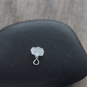 Add Gold or silver Swarovski Birthstones, Second pic. AB crystal April (Aurora Borealis Swarovski). Third pic Moon stone June upon request. image 3
