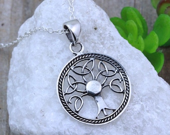 Family tree Mothers day necklace. Sterling Silver Celtic Tree of Life Necklace. Birthstones not included. Celtic Tree Of Life.