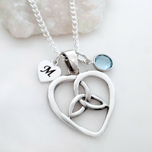 Sterling Silver  Sister Necklace Celtic Sisterhood Necklace Celtic Knot jewelry Celtic Sisters Knot Necklace Popular Symbol for sisters