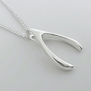 Sterlingzilveren draagbeenketting aan sterlingzilveren ketting - sterlingzilveren geluksketting, populairste draagbeenketting