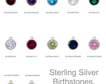 Add Gold Filled or Solid Sterling Silver Swarovski Birthstones 6mm. PRCESSING time for these Birthstones 7 days