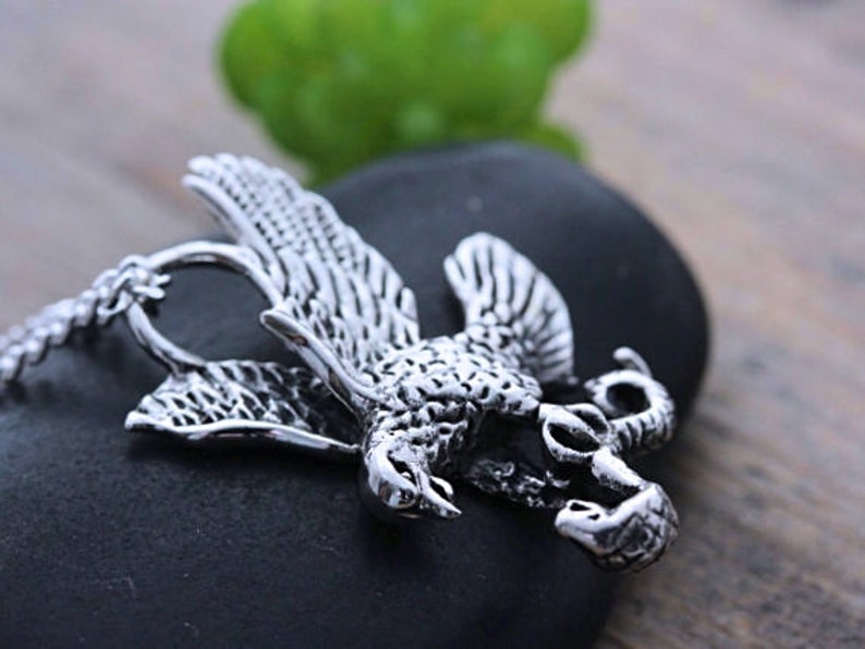 Silver Eagle American Eagle. sterling silver Man Jewelry Mens Necklace Choose Chain Sterling silver Eagle Necklace
