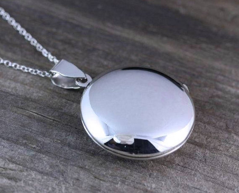Sterling Silver Locket Round Locket Mens Locket Locket Etsy