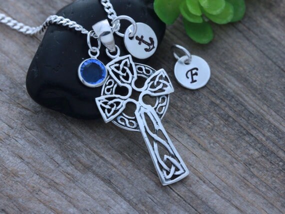Buy Trinity Celtic Cross Necklace, Sterling Silver Triquetra Cross Necklace,  Celtic Jewelry, Irish Jewelry, Christian Jewelry Gift Online in India - Etsy