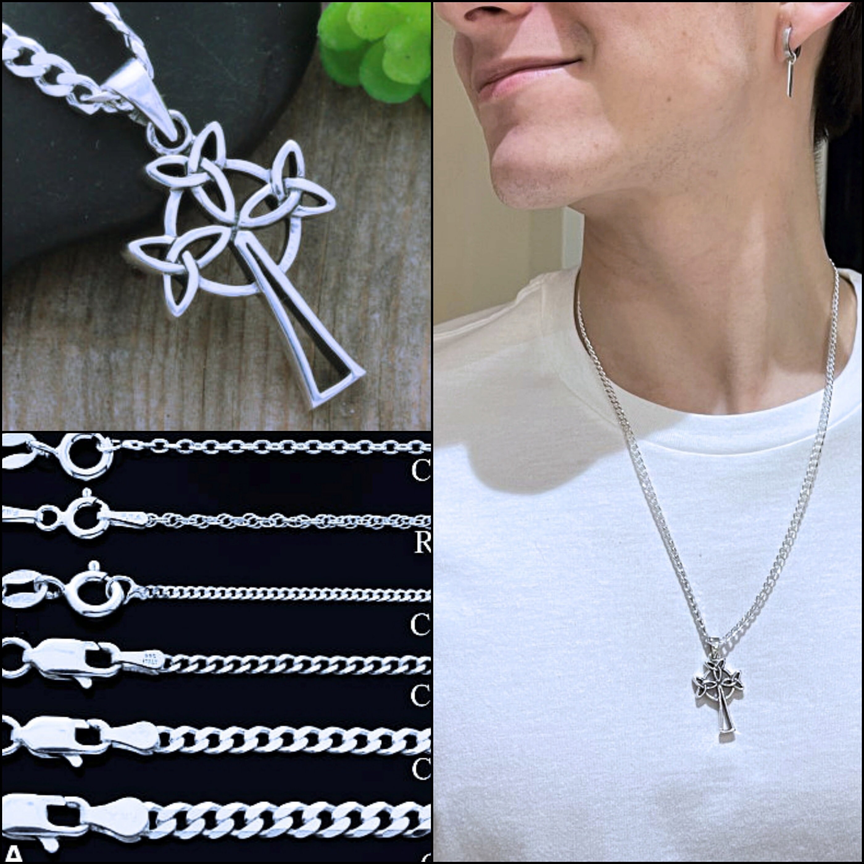 Silver Celtic Cross Sterling Silver 