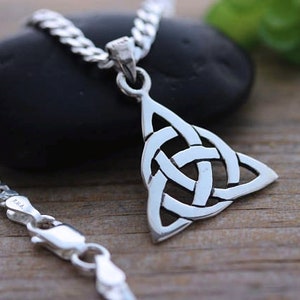 Trinity necklace, Celtic Irish knot, Irish Jewelry, Sterling Silver Triquetra, Trinity Knot Necklace, Celtic triquetra, Celtic jewelry,