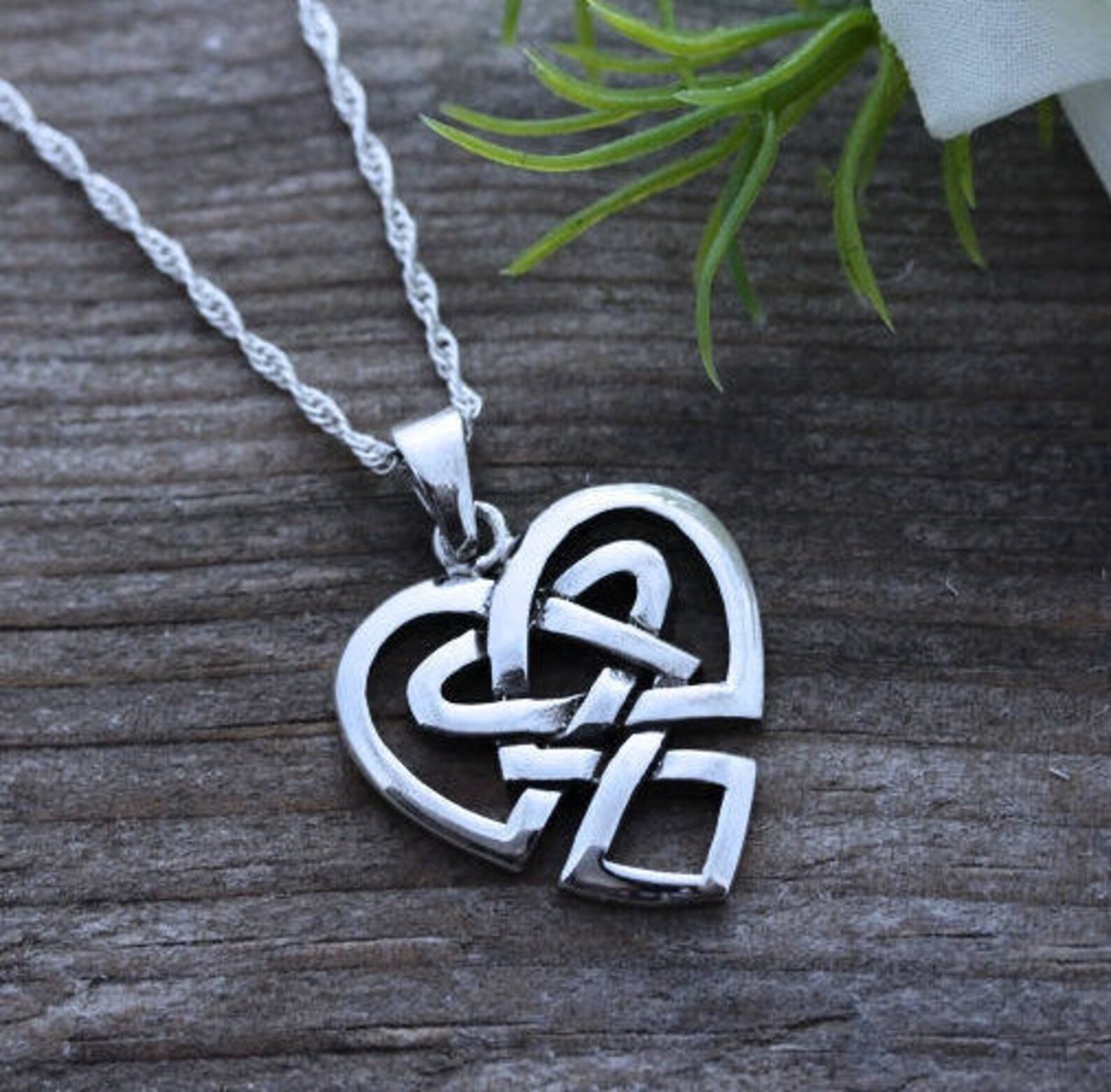 Irish Jewelry Sterling Silver Celtic Heart Anniversary Etsy